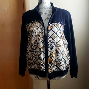 Alfred Dunner 10 P black and brown jacket